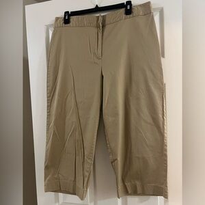 *LAST CHANCE* Basic Editions Classic Fit khakis cropped pants